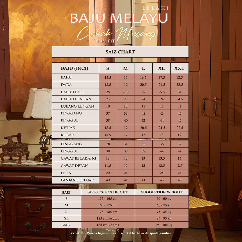 BAJU MELAYU CEKAK MUSANG